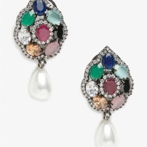 Elegant Multicolor Gemstone Earrings